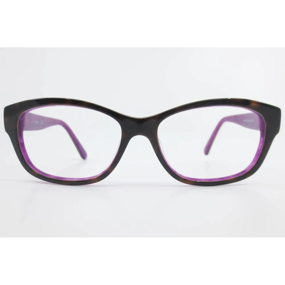 Guess GU7409 52E Tortoise Purple Cat Eye Eyeglasses Frames 54-15-135 Womens